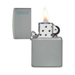 فندک زیپو Zippo مدل Flat Grey Zippo Logo کد 49452zl